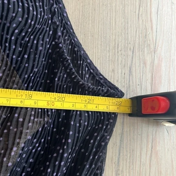 Vince Starry Dot Tiered Midi Dress in Blue Size Large - Picture 8 of 14